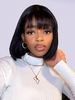 UNice 100% Human Hair Bob Wig with 150% Density and Beginner-Friendly Design