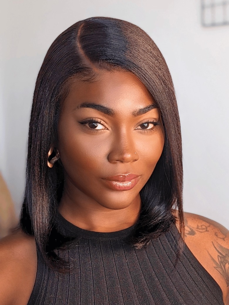 UNice 13x4 Lace Front Human Hair Wig with 150% Density and Antibacterial Stretch Hair Net