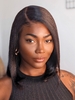 UNice 13x4 Lace Front Human Hair Wig with 150% Density and Antibacterial Stretch Hair Net