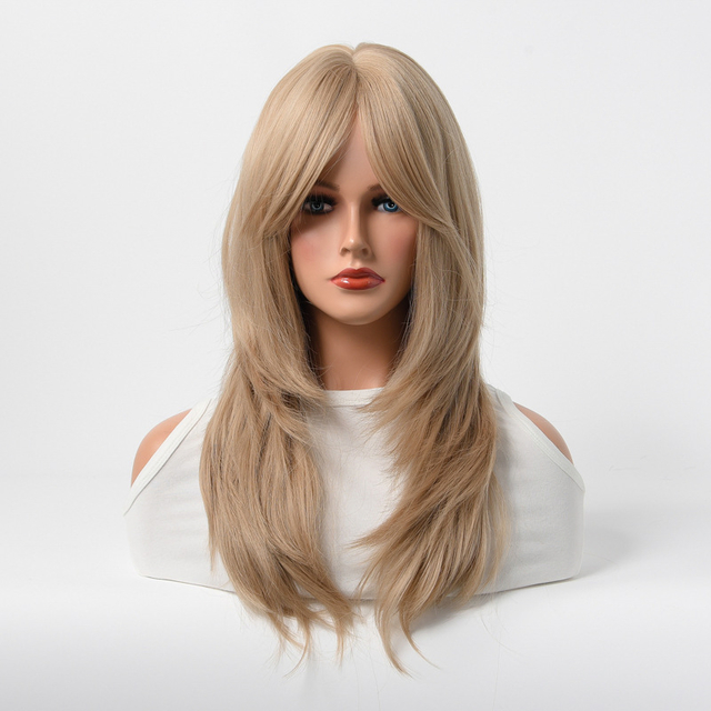 Full Head Set Wig for Women with Long Curly Hair Multi-Color and Heat Styling Compatibility